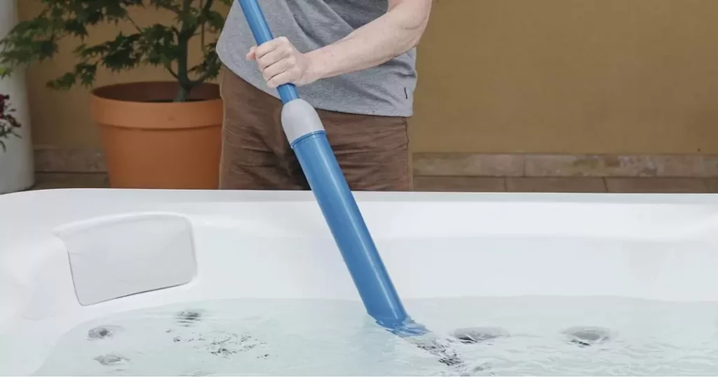 How to stop getting sand in hot tub